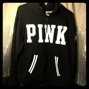 VS Pink quarter zip sweatshirt